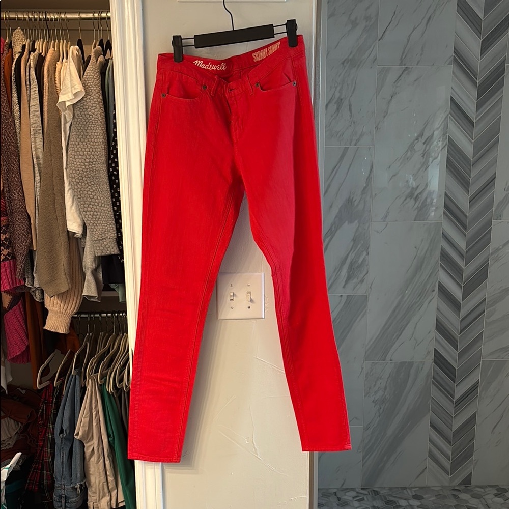 Madewell Women's Red Jeans